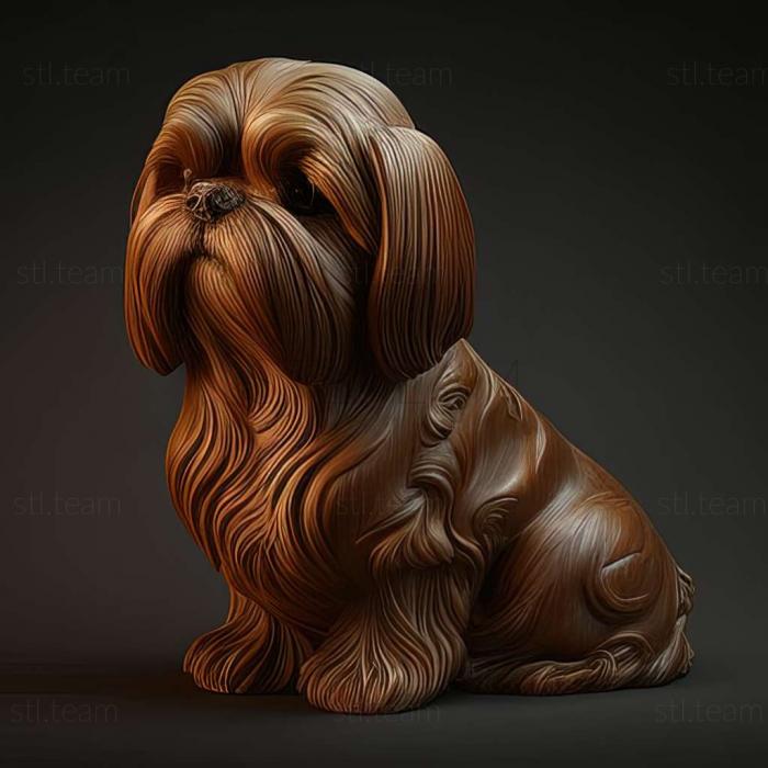 3D model Shih Tzu dog (STL)